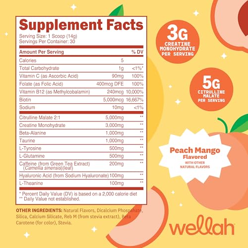 Image 8 of Wellah Pre-Workout + Creatine Powder