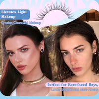 Thumbnail for Natural Lash Clusters Kit DIY Lash Extension Kit Wispy Eyelash Extension Kit C-curly Individual Lashes Kit 9-12MM Short Eyelash Clusters with Lash Remover by Newcally