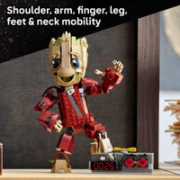 Thumbnail for LEGO Marvel Ravager Jumpsuit Groot Building Toy for Boys & Girls, Ages 10+ - Posable Display & Play Figure W/Detonator Device - Gift Idea for Birthdays - 76341