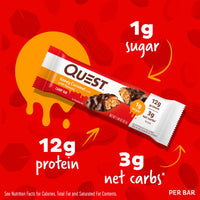Thumbnail for Quest Nutrition Candy Bars Gooey Caramel with Peanuts (12 Bars)