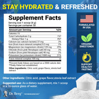 Thumbnail for Dr. Berg Zero Sugar Hydration Keto Electrolyte Powder - Enhanced w/ 1000 mg of Potassium & Real Pink Himalayan Salt (NOT Table Salt) - Grape Flavor Hydration Drink Mix Supplement - 50 Servings