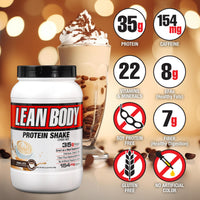 Thumbnail for Labrada Lean Body MRP with Premium Columbia Coffee (154mg of Caffeine), Power Latte, 2.47LB Tub
