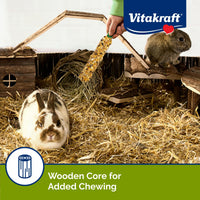 Thumbnail for Vitakraft Crunch Sticks Rabbit Treat Wild Berry and Honey Flavor with Natural Grains and Honey Enriched with Essential Nutrients Baked on Wooden Stick to Encourage Chewing and Long Lasting Enjoyment