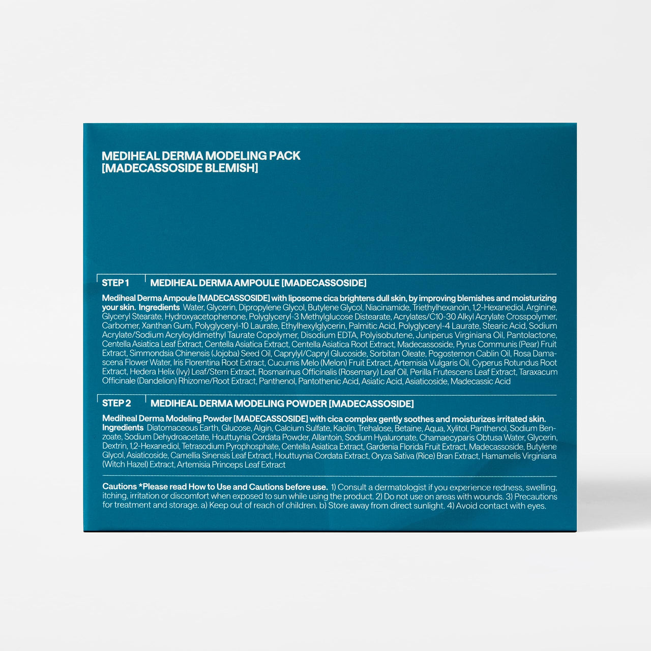 Mediheal Derma Modeling Pack (Madecassoside) - Relieving Blemish Marks For Clear Skin - Easy DIY Home Spa Kits, Hydrating Icy Jelly Mask For Skin Refreshment