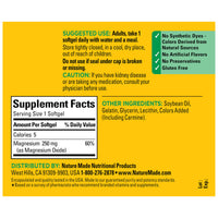 Thumbnail for Nature Made Magnesium 250 mg, Magnesium Supplements for Men and Women, Support for Muscle, Heart, Bone and Nerve Health, 90 Softgels, 90 Day Supply