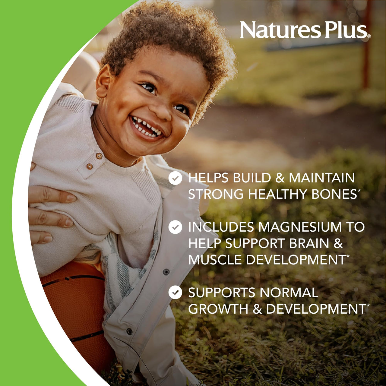 NaturesPlus Animal Parade Calcium, Vanilla Sundae Flavor - 135 Animal-Shaped Chewable Tablets - Vegan, Gluten Free - 45 Servings