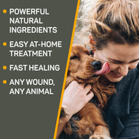 Thumbnail for Absorbine Silver Honey Hot Spot & Wound Care Spray Gel 8oz Bottle, Manuka Honey & MicroSilver BG, Medicated for Dogs, Cats, Small Animals