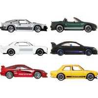 Thumbnail for Hot Wheels 1:64 Scale Die-Cast Toy Cars, Set of 6 Japanese Vehicles with Elevated Deco (Styles May Vary)
