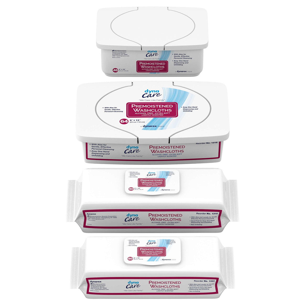 Personal Wipe DynaCare Soft Pack Aloe/Lanolin Scented 50 Count