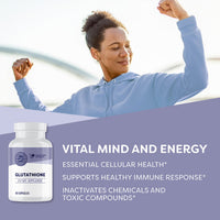 Thumbnail for Vimergy Glutathione – Supports Liver Detox* – Superfood for Cellular Health & Antioxidant Support* – Kosher, Vegan & Gluten-Free – 60 Capsules