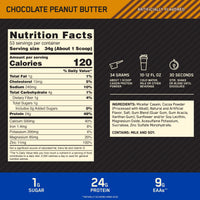 Thumbnail for Optimum Nutrition Casein Powder, Chocolate Peanut Butter, 4 Pound