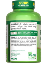 Thumbnail for Nature's Truth Fish Oil 2000mg | 110 Softgels | Omega-3 | Lemon Flavor | Non-GMO & Gluten Free Supplement