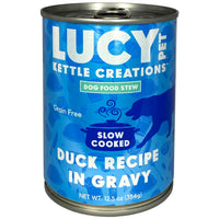 Thumbnail for Lucy Pet Products Kettle Creations Duck Dog Stew Recipe in Gravy 12.5oz, 12 Count (Pack of 1)