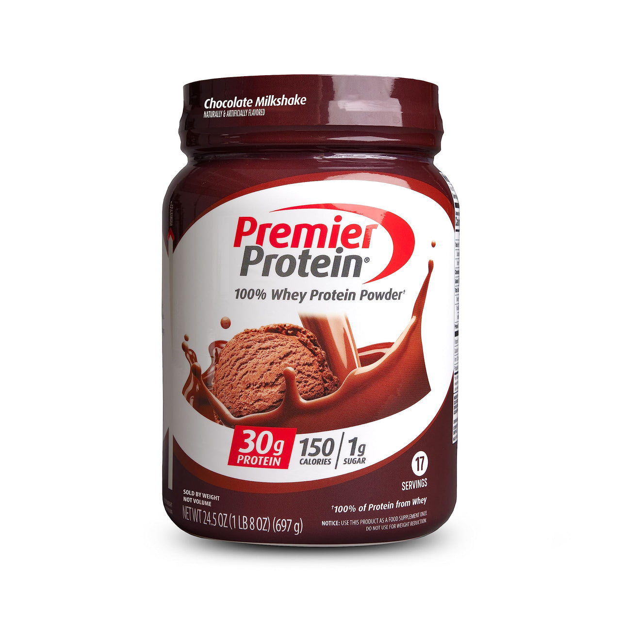 Premier Protein Powder, Chocolate Milkshake & Cafe Latte, 30g Protein, 1g Sugar, 100% Whey, Keto Friendly, Gluten Free, 17 Servings, 23.9 Ounce (2 Pack)