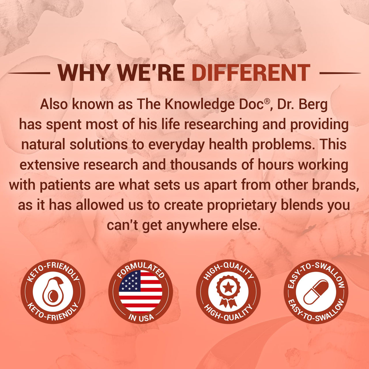 Dr. Berg Advanced Digestive Enzymes with Apple Cider Vinegar - Includes Digestive Health Ingredients Like Betaine Hydrochloride (HCI), Ginger Root & Peppermint Leaf - 180 Capsules