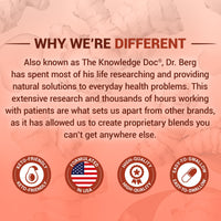 Thumbnail for Dr. Berg Advanced Digestive Enzymes with Apple Cider Vinegar - Includes Digestive Health Ingredients Like Betaine Hydrochloride (HCI), Ginger Root & Peppermint Leaf - 180 Capsules