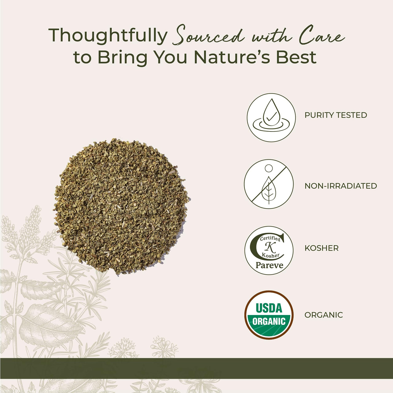 Starwest Botanicals Organic Oregano Dried Leaf - Seasoning Herb for Cooking, Use for Pizza Dishes, Greek, Italian, or Mexican Food, Non-GMO - Bulk 1 lb Bag