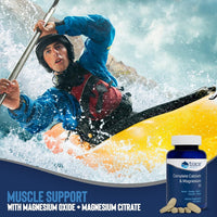 Thumbnail for Trace Minerals Complete Calcium & Magnesium 1:1 - Dietary Supplement for Bone Health & Energy Support - Mineral Supplement to Aid Immune Health - Formula with Sea Minerals - 120 Tablets (30 Servings)