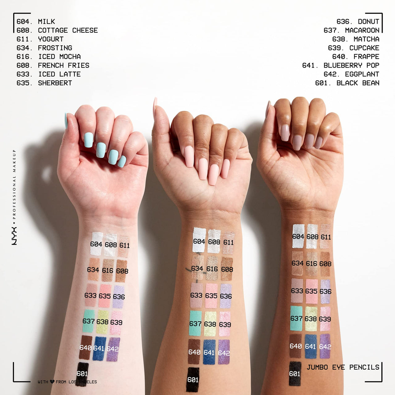 NYX PROFESSIONAL MAKEUP Jumbo Eye Pencil, Blendable Eyeshadow Stick & Eyeliner Pencil - Yogurt