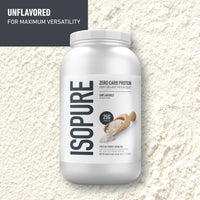 Thumbnail for Isopure Zero Carb 100% Pure Whey Isolate Protein Powder, Gluten Free, with Vitamins, Unflavored, 25g Protein Per Serving, 3 Lbs, 47 Servings (Packaging May Vary)