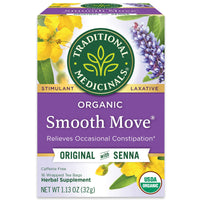 Thumbnail for Traditional Medicinals Organic Smooth Move Laxative Tea, 16 Tea Bags (Pack of 1)