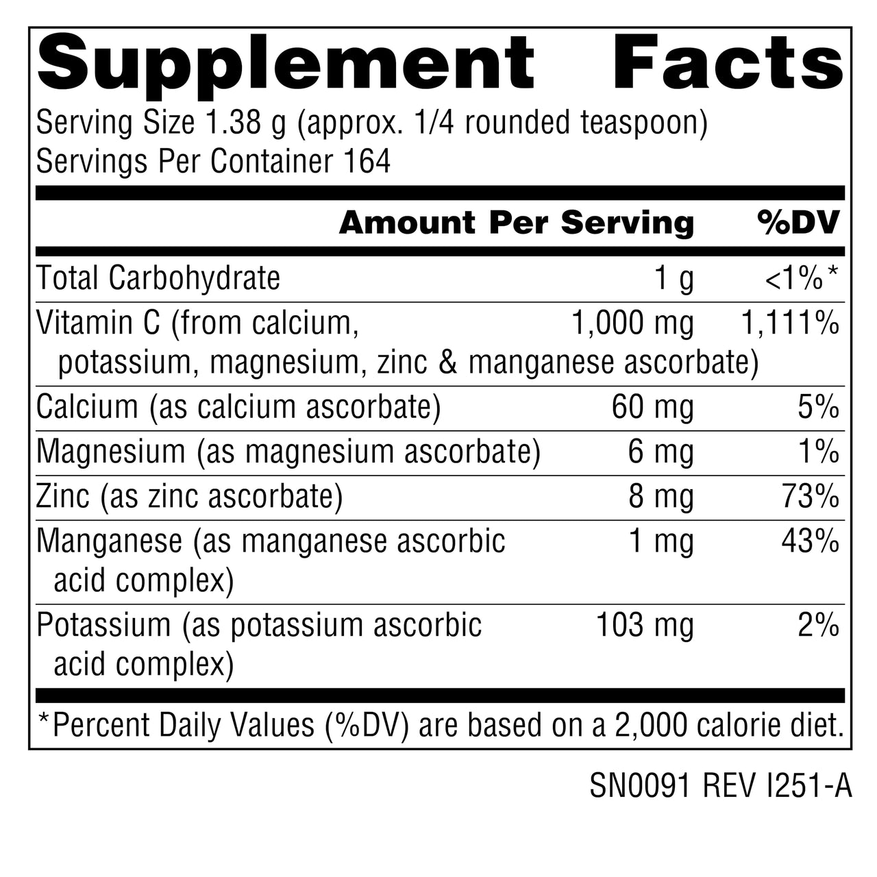 Source Naturals Ultimate Ascorbate C, 8 oz - Powder