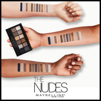 Thumbnail for Maybelline The Nudes Eyeshadow Palette Makeup, 12 Pigmented Matte & Shimmer Shades, Blendable Powder, 1 Count