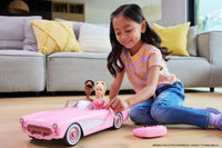 Thumbnail for Hot Wheels RC Corvette from Barbie the Movie, Full-Function Remote-Control Toy Car Holds 2 Barbie Dolls