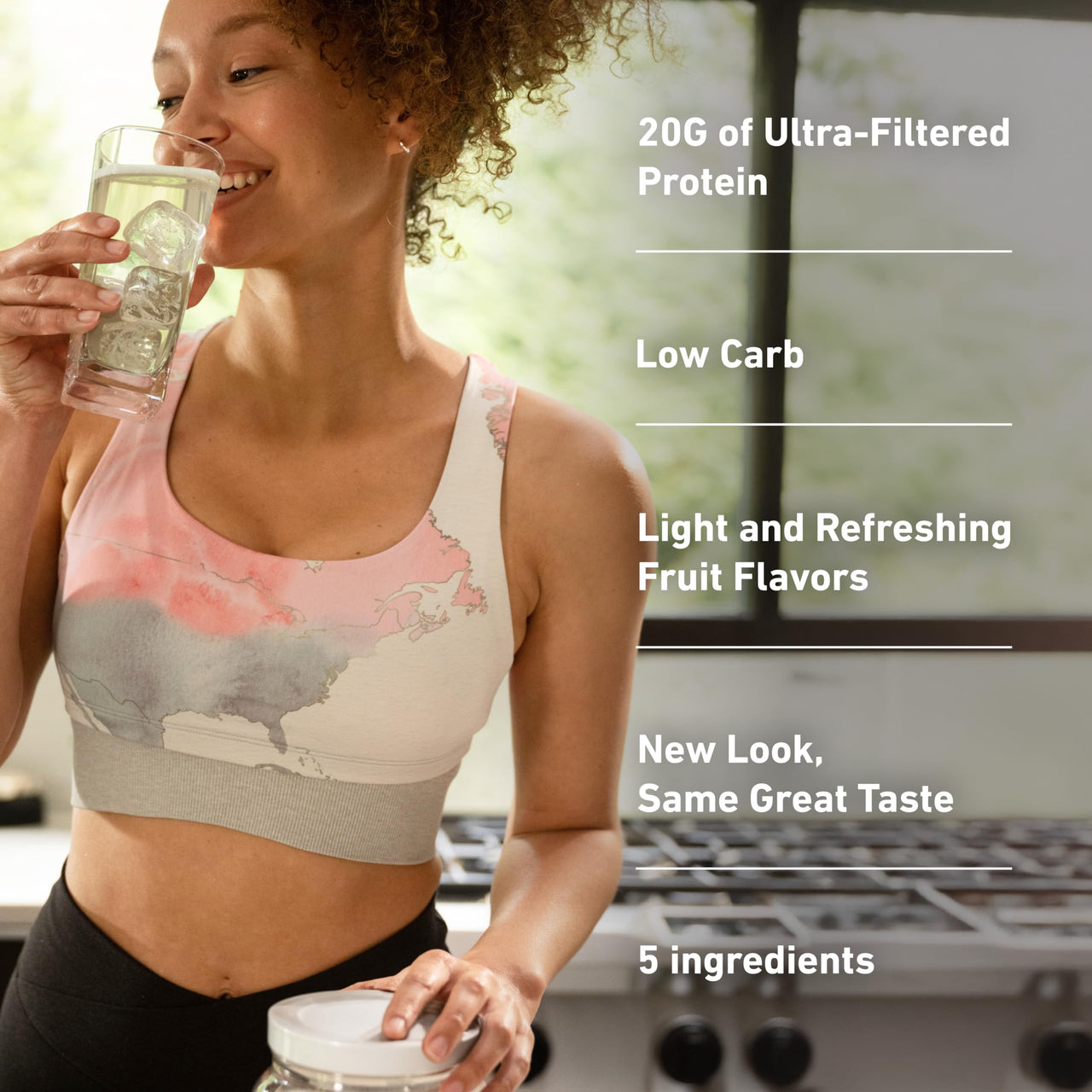 Isopure Clear Whey Isolate Protein Powder, Lactose Free, Gluten Free, Naturally Flavored, Citrus Lemonade, 20g Protein Per Serving, 14.1 Oz, 16 Servings (Packaging May Vary)