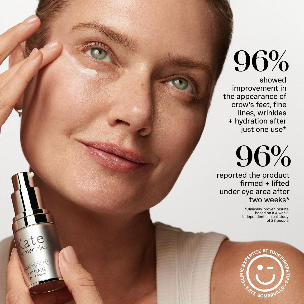 Kate Somerville KateCeuticals Lifting Eye Cream – Powerful Anti-Aging Treatment, Visibly Smooths Fine Lines & Wrinkles, 0.5 Fl Oz