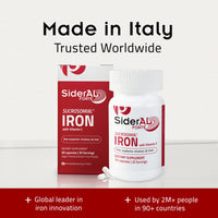 Thumbnail for SiderAL Forte Sucrosomial Iron Supplement for Women and Men - Clinically Proven to Increase Levels without Side Effects, Gentle on Stomach, 7x Higher Absorption for Anemia & Energy, Vitamin C, 30ct