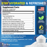 Thumbnail for Dr. Berg Zero Sugar Hydration Keto Electrolyte Powder - Enhanced w/ 1000 mg of Potassium & Real Pink Himalayan Salt (NOT Table Salt) - Pomegranate and Cherry Hydration Drink Supplement - 50 Servings