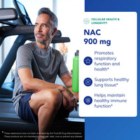 Thumbnail for Pure Encapsulations NAC 900 mg - N-Acetyl Cysteine Amino Acid Supplement for Lung & Immune Support, Liver & Antioxidants* - 120 Capsules