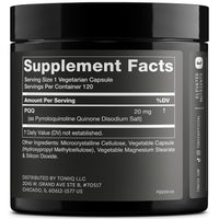 Thumbnail for Toniiq 99%+ 20mg Supplement - Ultra High Purity PQQ 20mg Concentrated Formula - PQQ 20 mg 120 Capsules - Pyrroloquinoline Quinone Supplement - 1 Capsule Serving - Vegetarian Capsules