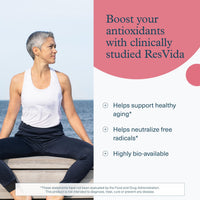 Thumbnail for Youtheory Resveratrol Advanced Antioxidant Formula - Premium Antioxidant Supplement with Super-Fruit Blend - Contains ResVida - Dairy, Soy & Gluten Free - 160 Tablets