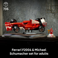Thumbnail for LEGO Icons Ferrari F2004 & Michael Schumacher Building Set for Adults, Ages 18+ - Ferrari F1 Bedroom, Home Office, Desk Decor - Gift Ideas for Men, Women & Fans - 11375