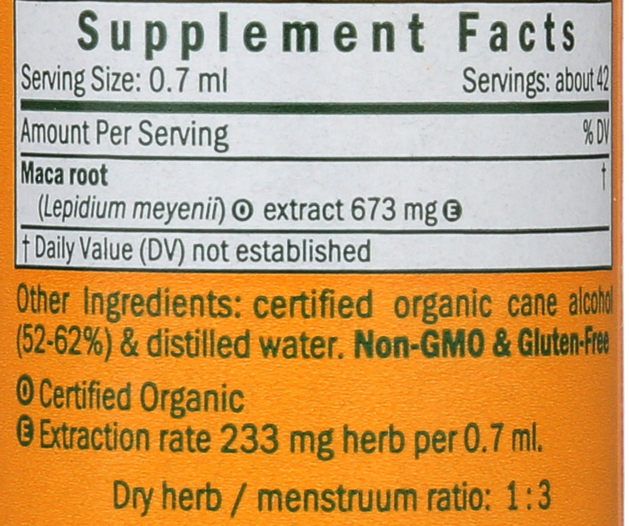 Herb Pharm, Organic Maca Extract, 1 Fl Oz