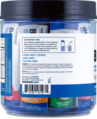 Thumbnail for Nutricost BCAA+ Hydration Variety Pack (20 Stickpacks) - Branched Chain Amino Acids with Hydration Complex - Gluten-Free, Non-GMO