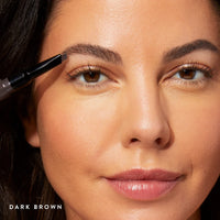Thumbnail for LAURA GELLER NEW YORK Sculpt-n-Stay Waterproof Brow Pencil & Gel- Dark Brown