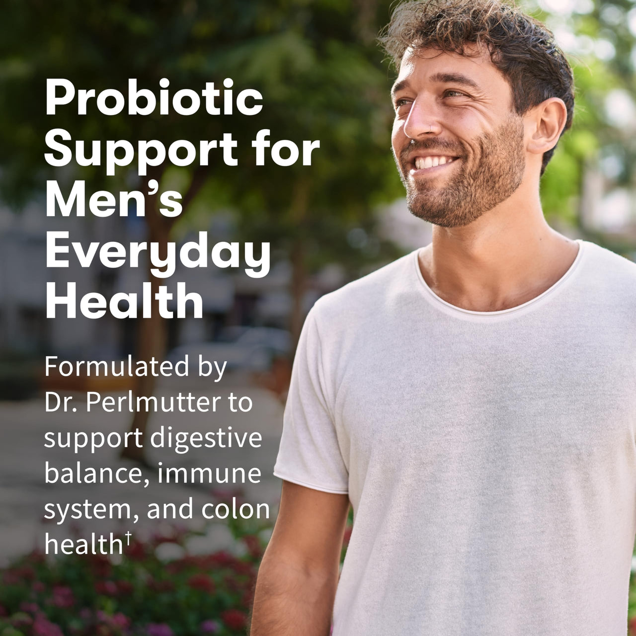 Garden of Life Probiotics for Men, Dr Formulated 50 Billion CFU 15 Probiotics for Digestive Health + Organic Prebiotic Fiber, Colon & Immune Support, Daily Gas Relief, Shelf Stable, 30 Capsules