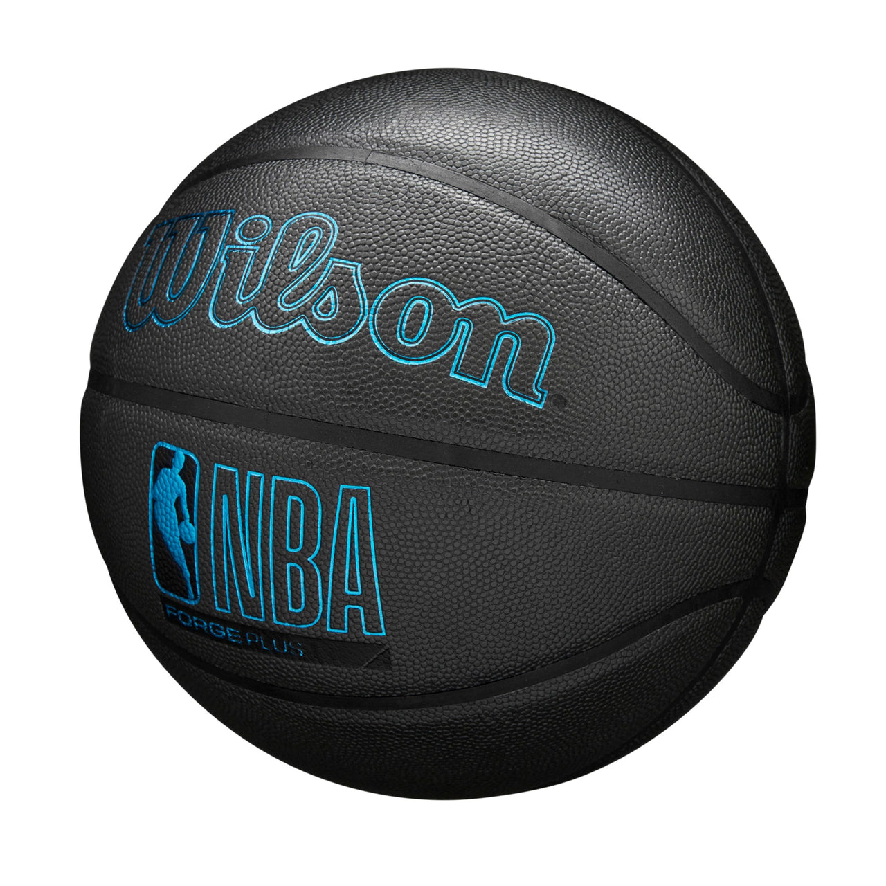 WILSON NBA Forge Plus Indoor/Outdoor Basketball - Charcoal Grey, Size 6-28.5"