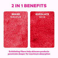 Thumbnail for The Original MakeUp Eraser PRO, Effortlessly Remove All Makeup Using Only Water, Including Waterproof Mascara, Eyeliner, Foundation, Lipstick, Sunscreen,and More! Love Red, 1ct.