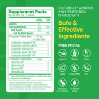 Thumbnail for Culturelle 4-in-1 Probiotics for Women, Daily Probiotic & Prebiotic Supplement to Support Vaginal Health, Digestive Health, Immune Health, Occasional Diarrhea, Gas & Bloating Relief, Non-GMO, 30 Count