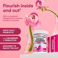 Thumbnail for Physician's CHOICE Probiotics for Women - PH Balance, Digestive, UT, & Feminine Health - 50 Billion CFU - 6 Unique Strains for Her - Organic Prebiotics, Cranberry Extract+ - Women Probiotic - 30 CT