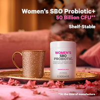 Thumbnail for Codeage Women’s Probiotics Supplement - 50 Billion CFUs - SBO Probiotics & Prebiotics - Cranberries - Feminine Health - Fermented Botanical Blend, Whole Food Supplement - Vegan, Non-GMO - 60 Capsules
