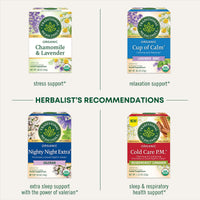 Thumbnail for Traditional Medicinals Organic, Nighty Night Tea, Chamomile & Passionflower - Herbal Sleep Aid Teas - Kosher, Non-GMO, Caffeine-Free, Compostable - 16 Tea Bags