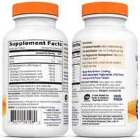 Thumbnail for OmegaVia Ultra Concentrated Omega 3 Fish Oil Burpless, 60 Softgels, Triple Strength Omega 3 Fish Oil Supplements, 1135 mg Pure Omega3, No Fishy Burps, High EPA DHA DPA, IFOS 5-Star