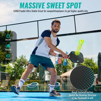 Thumbnail for MURT Pickleball Paddle, T700 Carbon Fiber Pickleball Paddles with Cover,2024 USAPA Approved, High Grit & Spin, Honeycomb Core, Pickleball Gifts, 16mm