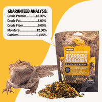 Thumbnail for Fluker's Grub Bag Calcium Fortified Treats, All Natural Omnivore Blend Packed with Protein, Fruits, and Vegetables, for Bearded Dragons and Reptiles, 4 oz