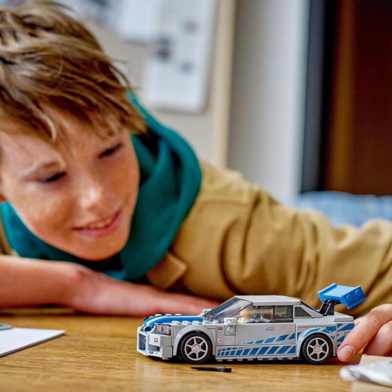 Lego Speed Champions 2 Fast 2 Furious Nissan Skyline GT-R (R34) Set, Race Car Toy Model Building Kit for 9 Plus Year Old Boys & Girls, with Racer Minifigure, Collectible Gift for Kids 76917